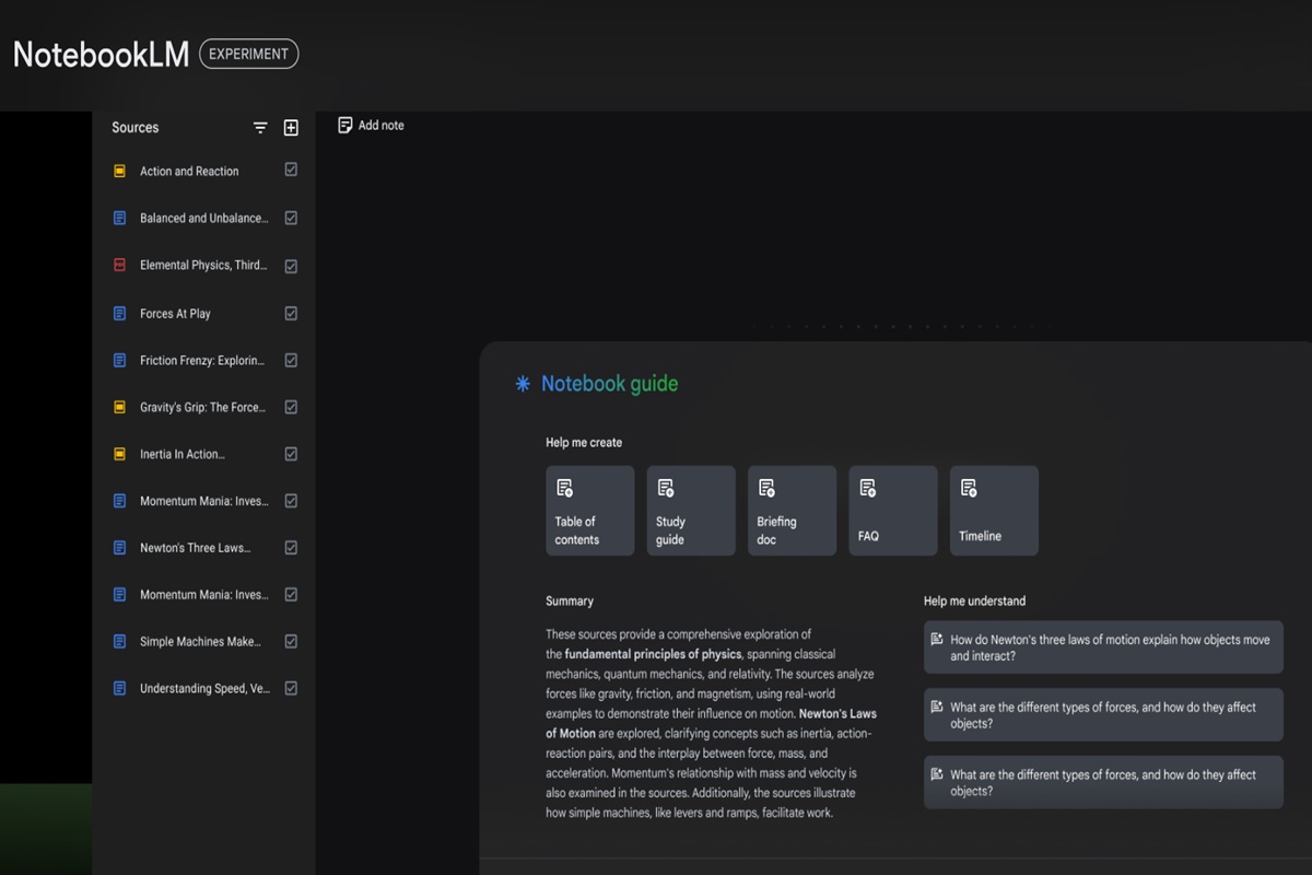 NotebookLM é o seu assistente de pesquisa de IA