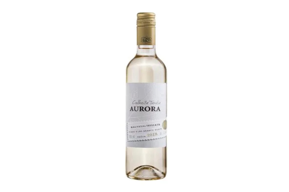 melhores vinhos - Vinho Branco Aurora Colheita Tardia 500ml