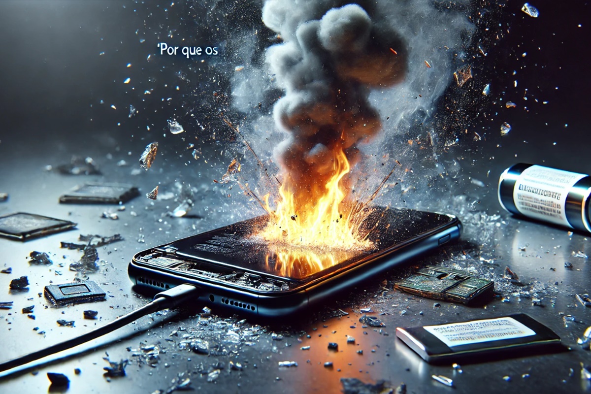 explosão de celulares